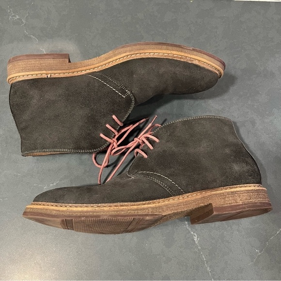 1901 Canyon chukka boots sz 12 gray suede red laces - Picture 7 of 15